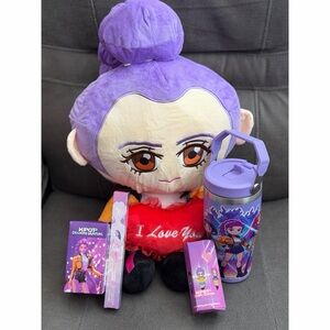 Purple K-Pop Doll and Accessories Set